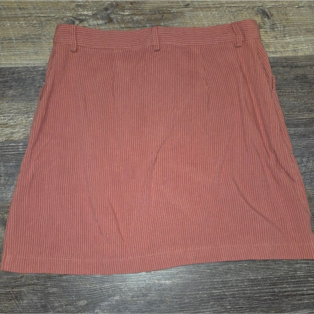 E&M Button Front Mini Skirt - Picture 6 of 7